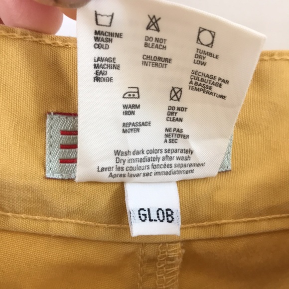 VTG Esprit high waisted shorts Sz 11/12 Cotton twill mustard yellow Excellet con - Picture 10 of 10